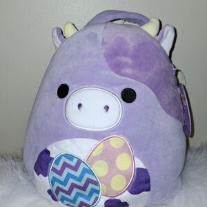 NWT Squishmallows Bubba the Purple  Plush Easter Basket